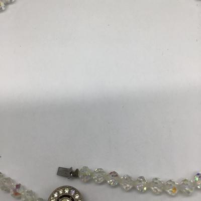 Vintage Crystal Necklace pretty Clasp