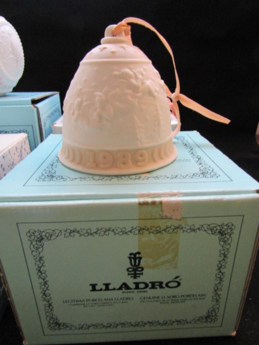 Group of Four Lladro Bells with Boxes (207)