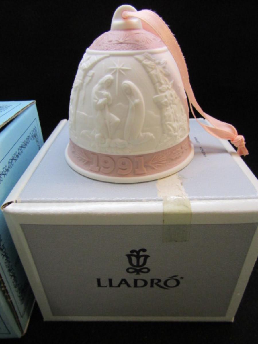 Group of Four Lladro Bells with Boxes (207)