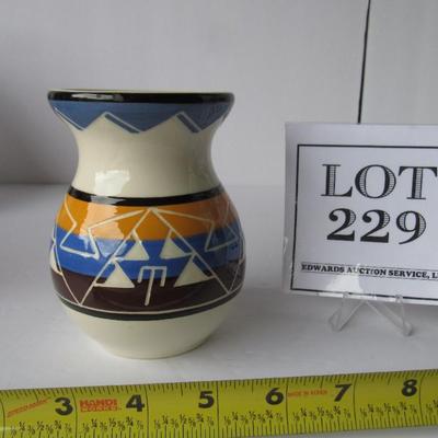Vintage Rapid City SD Pottery Vase