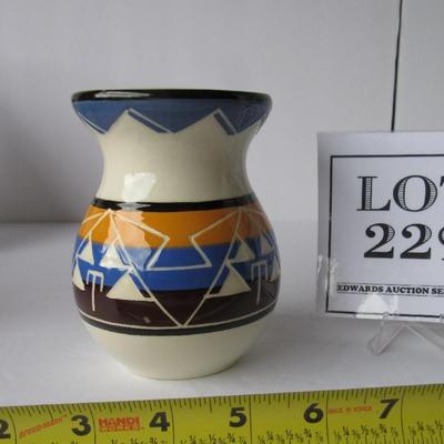 Vintage Rapid City SD Pottery Vase