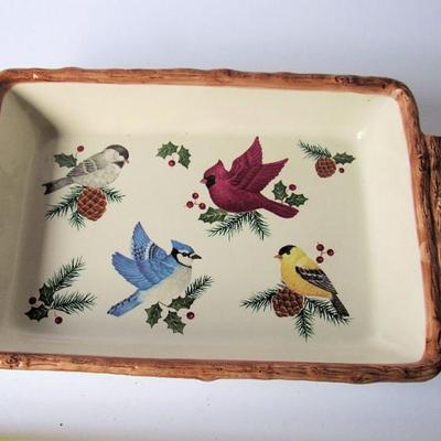 Christmas Birds Cake or Baking Dish, Knollwood, Sonoma