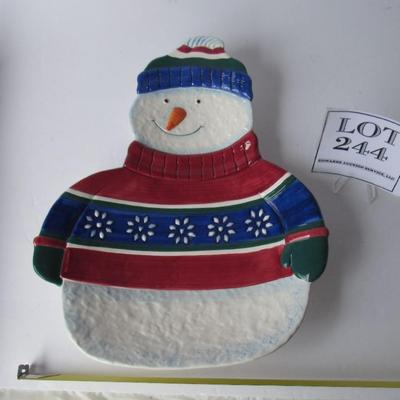 Snowman Serving Tray, St. Nicholas Square