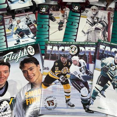 Lot of Retro NHL Mighty Ducks of Anaheim Official Magazines