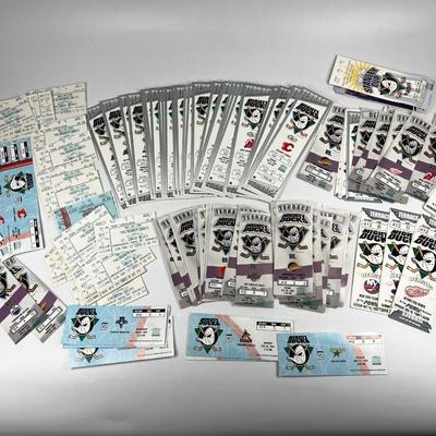 Lot of Retro NHL Mighty Ducks Game Tickets