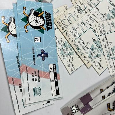Lot of Retro NHL Mighty Ducks Game Tickets