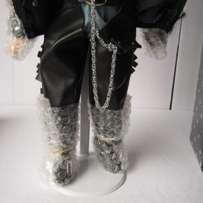 Imperial Collectibles Girl Biker Doll, #281/5000, Still in Wrapping, on Stand, Hard to Find