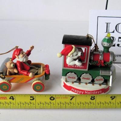2 Nice Coca Cola Transportation Ornaments