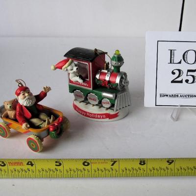 2 Nice Coca Cola Transportation Ornaments