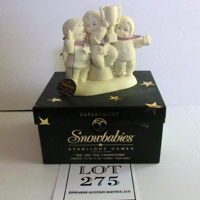 "We Are The Champions", Dept 56 Figurine Starlight Games, In Box