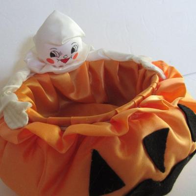 Halloween Fabric Candy Bowl, Ghost and JOL
