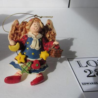 Grandeur Noel Angel Christmas Ornament in Matching Tin