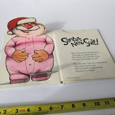 2 Nice Christmas Books: Santa's New Suit Pop Out, 1993 and Book of Santa Claus, 2002