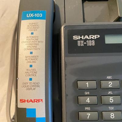 Sharp Facsimile UX-103 Desk Telephone Electronic Fax/Phone