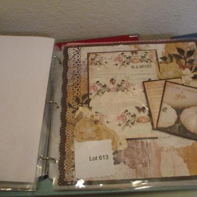 Completed Scrapbook Albums
