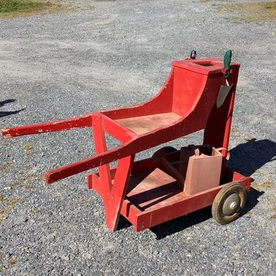 6286 Homemade Garden Cart with Watering Can