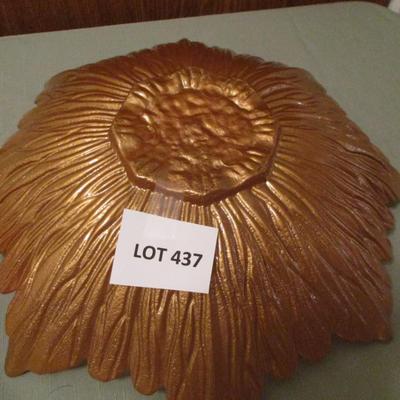 Amber Candy Dish; Candles