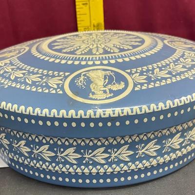 Beautiful blue tin