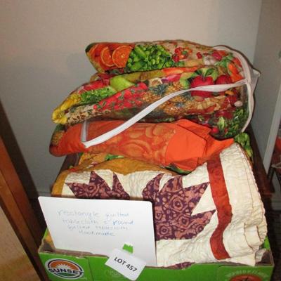 Handmade Quilted Table Covers