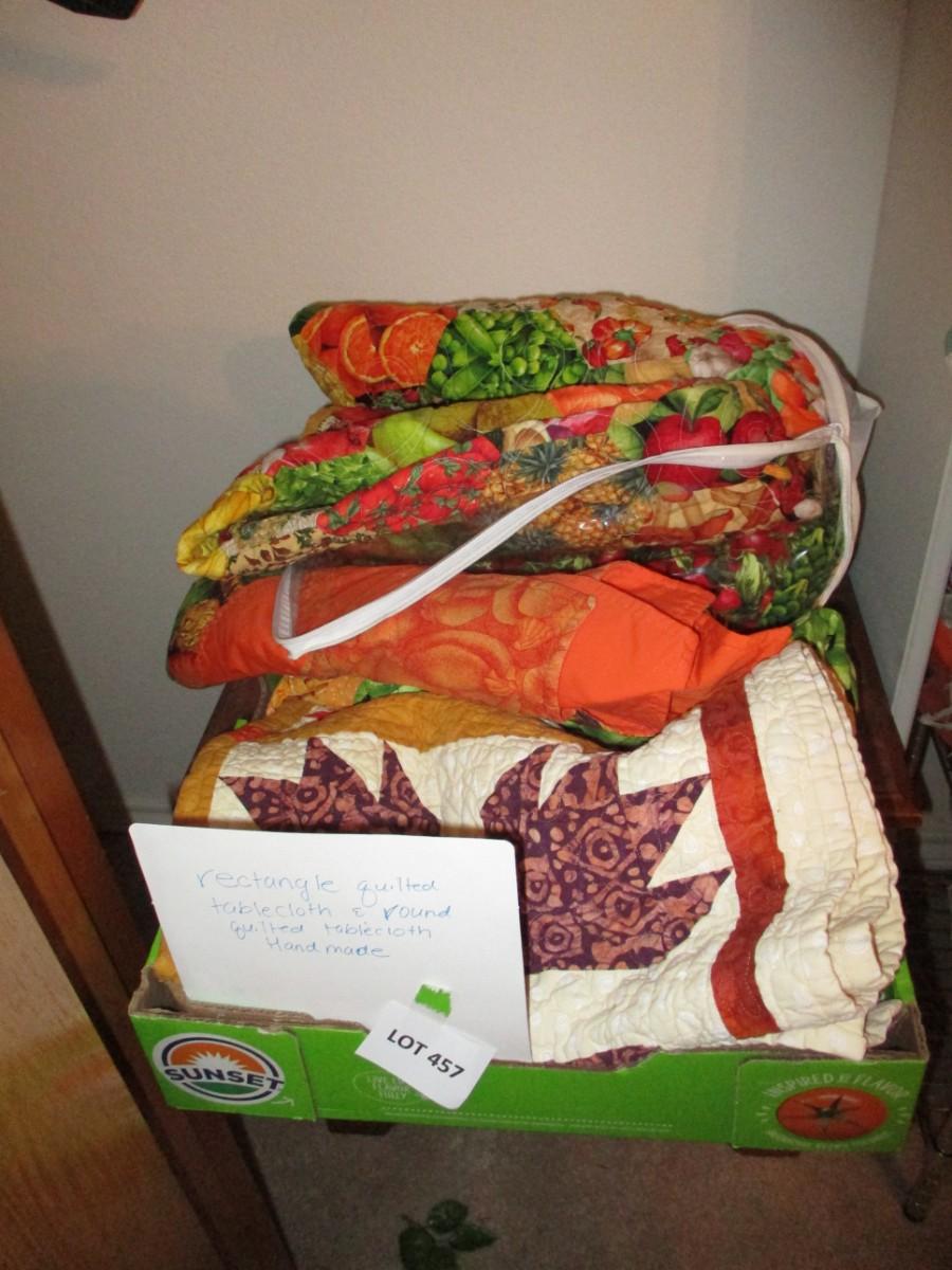 Handmade Quilted Table Covers