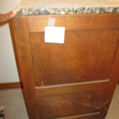 Vintage Small Oak Nightstand