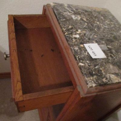 Vintage Small Oak Nightstand