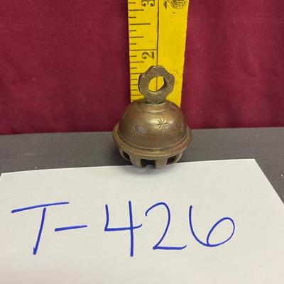 Vintage small brass elephant claw bell