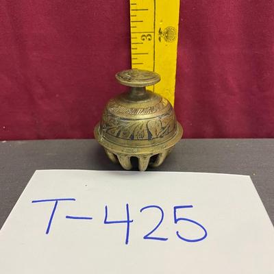 Vintage brass elephant claw bell