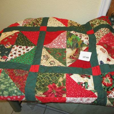 Kingsized Christmas Handmade Quilt