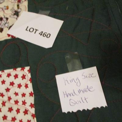 Kingsized Christmas Handmade Quilt