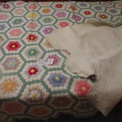 Handmade Quilt- Grandmother's Flowers