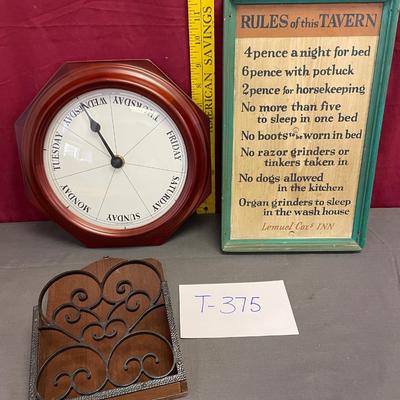 Rules of the tavern assortment