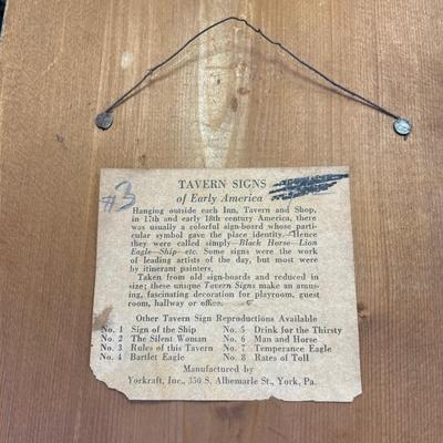 Rules of the tavern assortment