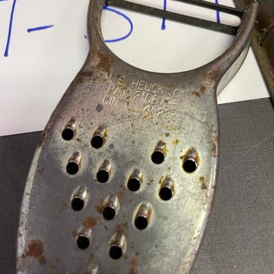 Antique nutmeg grinder and grater