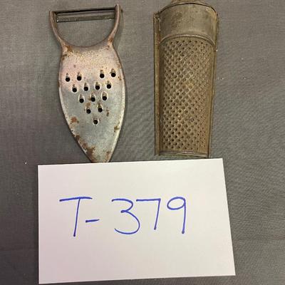 Antique nutmeg grinder and grater