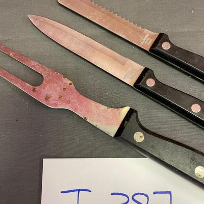 Carving fork and knivess