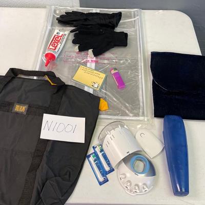 Bill Blass bag-suit bag,oral b accessories, lighter