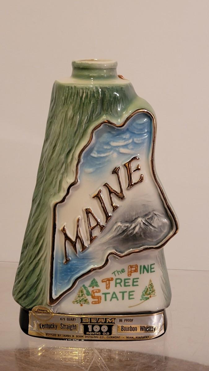 Lot 46: Vintage Jim Beam Bottle - Maine | EstateSales.org