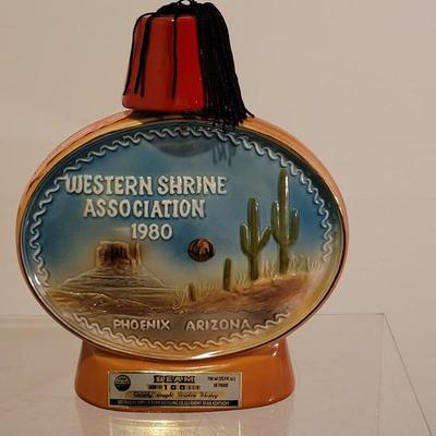 Lot 50: Vintage Jim Beam Bottle - Western Shrine Association - Phoenix, Arizona