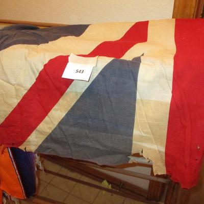 Mexican Blanket/Worn Cloth British Flag/Drying Rack