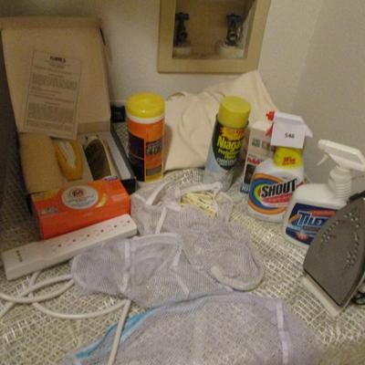 Househole--Iron, Linen Clothing Bags, Cleaning Supplies