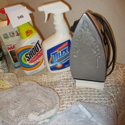 Househole--Iron, Linen Clothing Bags, Cleaning Supplies