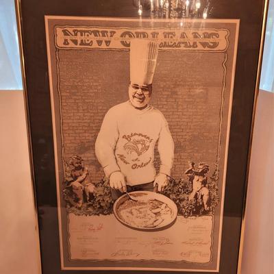 Lot #49  1987 St. Michael's Chefs Cook for Children Poster - original signatures
