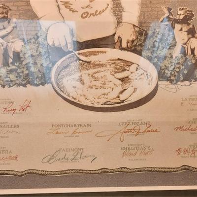 Lot #49  1987 St. Michael's Chefs Cook for Children Poster - original signatures