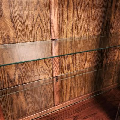 Lot #53  Burkhardt Furniture Lighted China Cabinet