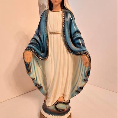 Lot #58  Vintage Plaster Columba Statuary - Virgin Mary