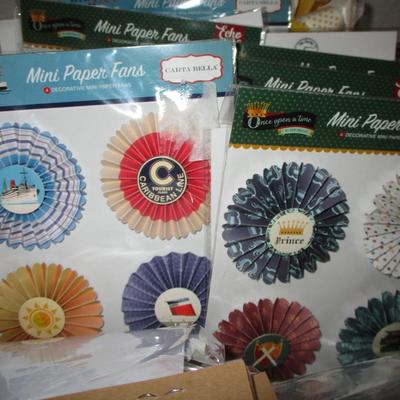 Scrapbook/Crafting-Stickers, Mini Fans