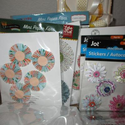 Scrapbook/Crafting-Stickers, Mini Fans