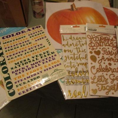 Scrapbook/Craft-- Flowers/Stickers