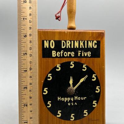 Retro Novelty Barware Home Decor Wooden Hanging Plaque